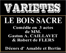du 07/03/1924 au 15/06/1924, théatre des variétés